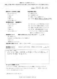 大阪府大阪市の解体工事後のアンケート