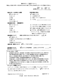 埼玉県春日部市の解体工事後のアンケート