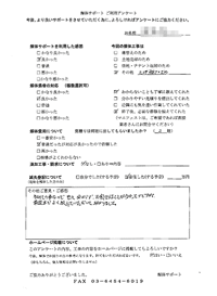 栃木県佐野市の解体工事後のアンケート