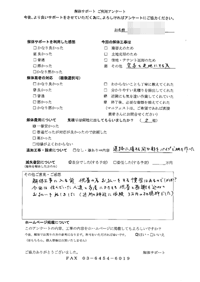 東京都練馬区の解体工事後のアンケート