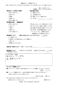 群馬県邑楽郡千代田町の解体工事後のアンケート