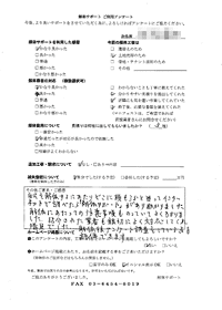 埼玉県朝霞市の解体工事後のアンケート