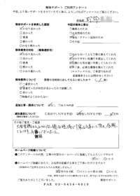 群馬県沼田市の解体工事後のアンケート