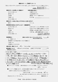 神奈川県小田原市の解体工事後のアンケート