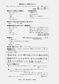 神奈川県横浜市の解体工事後のアンケート