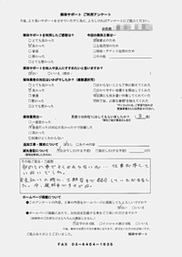 群馬県太田市の解体工事後のアンケート