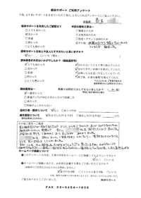 千葉県八街市の解体工事後のアンケート