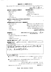 大阪府大阪市東淀川区の解体工事後のアンケート