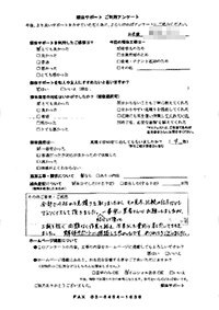 埼玉県さいたま市の解体工事後のアンケート
