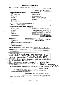 埼玉県川越市の解体工事後のアンケート