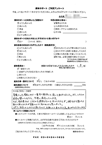 埼玉県川越市の解体工事後のアンケート