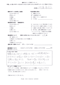 愛知県名古屋市の解体工事後のアンケート