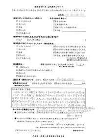 埼玉県上尾市の解体工事後のアンケート