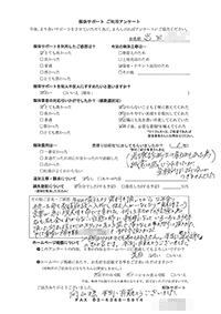 東京都足立区の解体工事後のアンケート