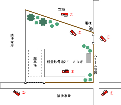 神奈川県平塚市|解体工事現場の見取り図