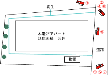 千葉県松戸市|解体工事現場の見取り図