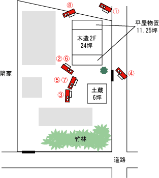 群馬県多野郡|解体工事現場の見取り図