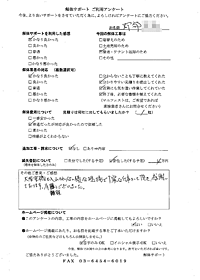 群馬県沼田市の解体工事後のアンケート