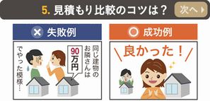 次へ>>「見積もり比較のコツは？」