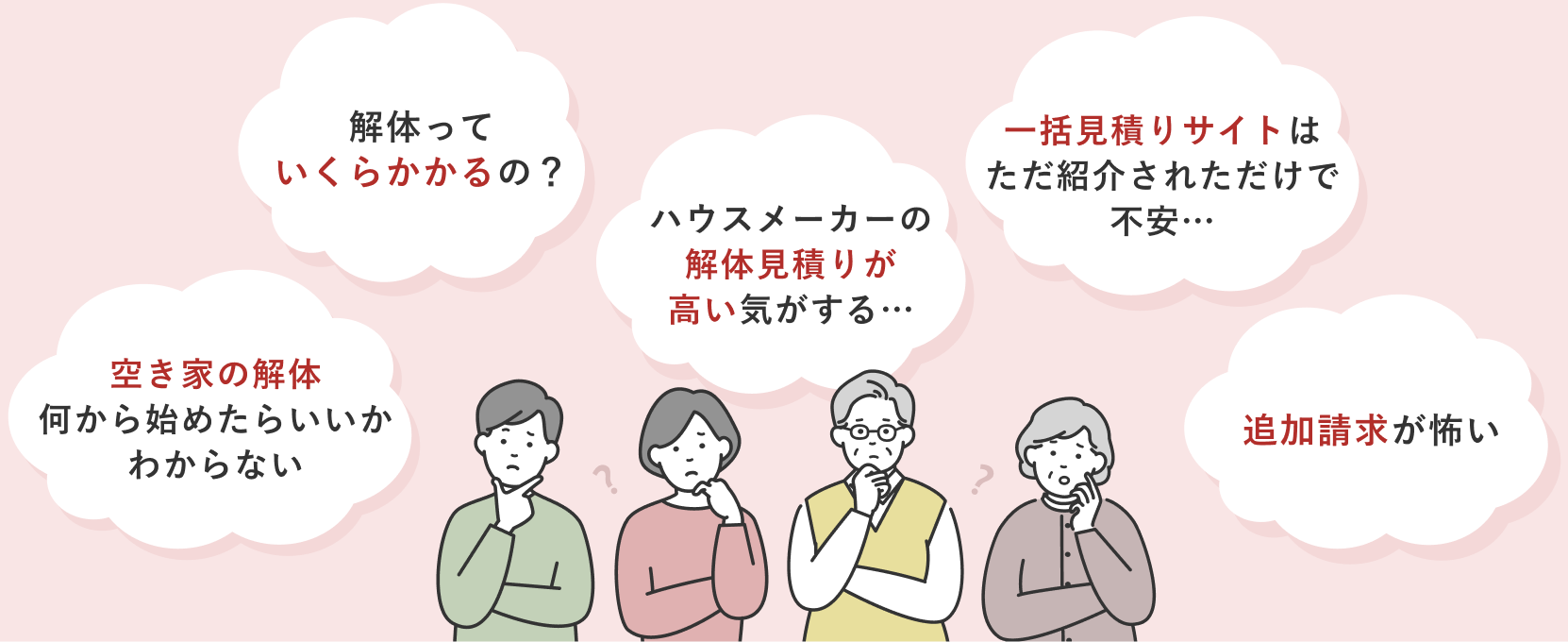 解体の不安イメージ