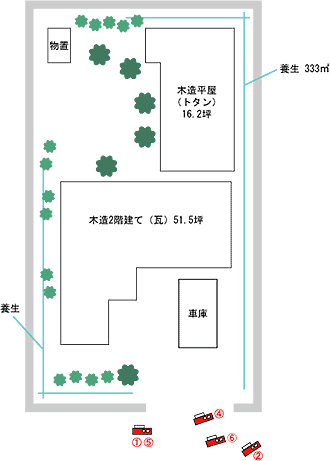 東京都杉並区｜解体工事現場の見取り図