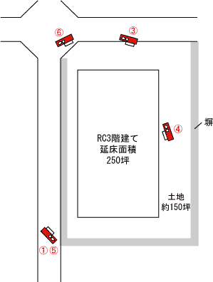 埼玉県さいたま市｜解体工事現場の見取り図