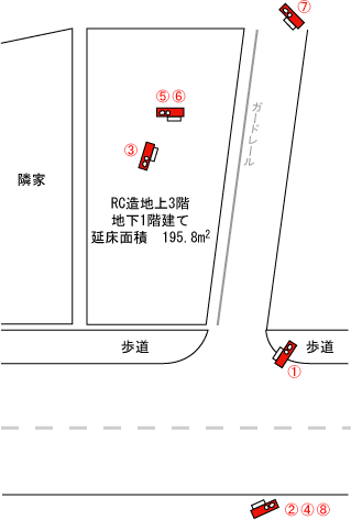 東京都新宿区｜解体工事現場の見取り図