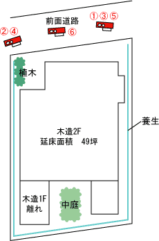 京都府宇治市｜解体工事現場の見取り図