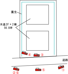 大阪市天王寺区｜解体工事現場の見取り図