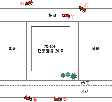 千葉県市川市｜解体工事現場の見取り図