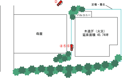 千葉県船橋市｜解体工事現場の見取り図