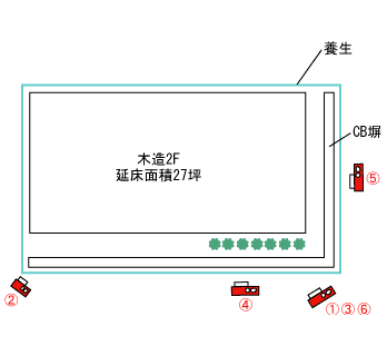 栃木県佐野市｜解体工事現場の見取り図