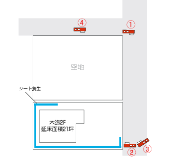 東京都西東京市｜解体工事現場の見取り図
