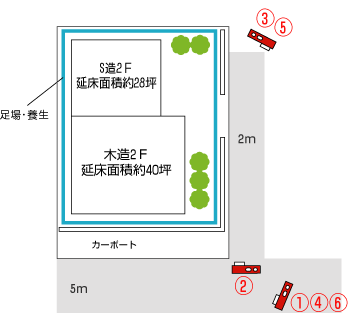 東京都目黒区｜解体工事現場の見取り図