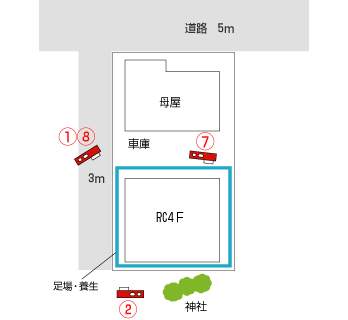 東京都豊島区｜解体工事現場の見取り図