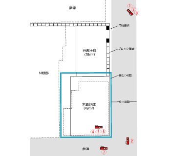 神奈川県横浜市｜解体工事現場の見取り図
