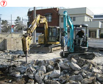 群馬県太田市｜解体工事中の現場写真