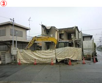 兵庫県加古郡｜解体工事中の現場写真