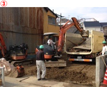 兵庫県加古川市｜解体工事中の現場写真