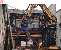 千葉県市川市｜解体工事中の現場写真