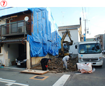 大阪府大阪市此花区｜基礎重機解体の現場写真