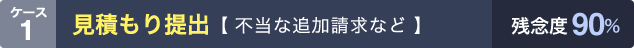 ケース1:見積もり提出【 不当な追加請求など 】