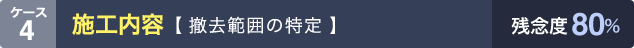 ケース4:施工内容【 撤去範囲の特定 】